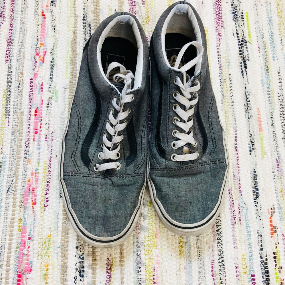 VANS ORIGINAL LOW TOPS GRAY MENS SIZE 10.5 W12